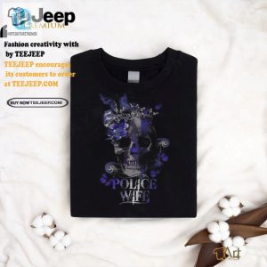 Funny Unique Police Skull Shirt Perfect For Police Wives hotcouturetrends 1 3