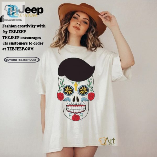 Funny Floral Sugar Skull Tee Standout Sweet Style hotcouturetrends 1 1