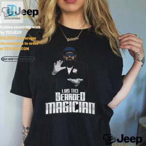 Get Laughs With Athlete Logos Luis The Bearded Magician Tee hotcouturetrends 1 2