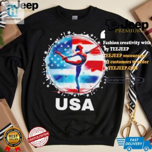 Flip For Usa Funny Paris 2024 Olympic Gymnastics Tee hotcouturetrends 1 1