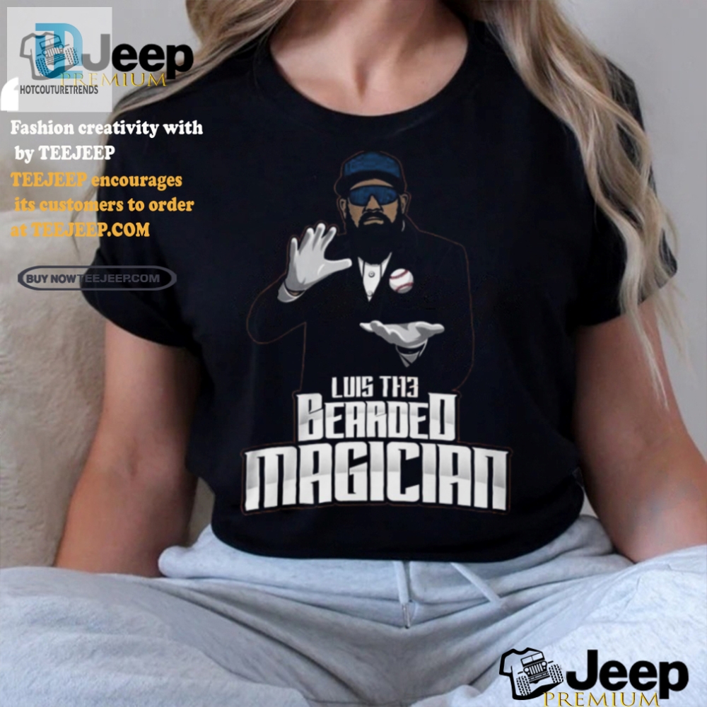 Luis The Bearded Magician Shirt  Unique Athlete Logos  Humor