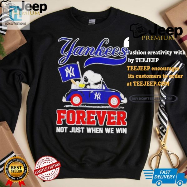 Snoopy Drives Yanks Flag Tee Win Or Lose Laugh Always hotcouturetrends 1 1