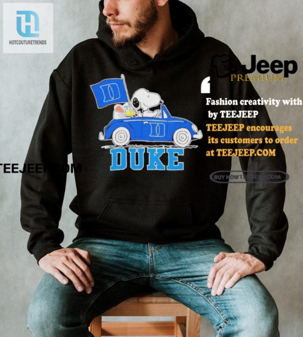 Get Serious Laughs Snoopy Drives Duke Flag Tshirt hotcouturetrends 1