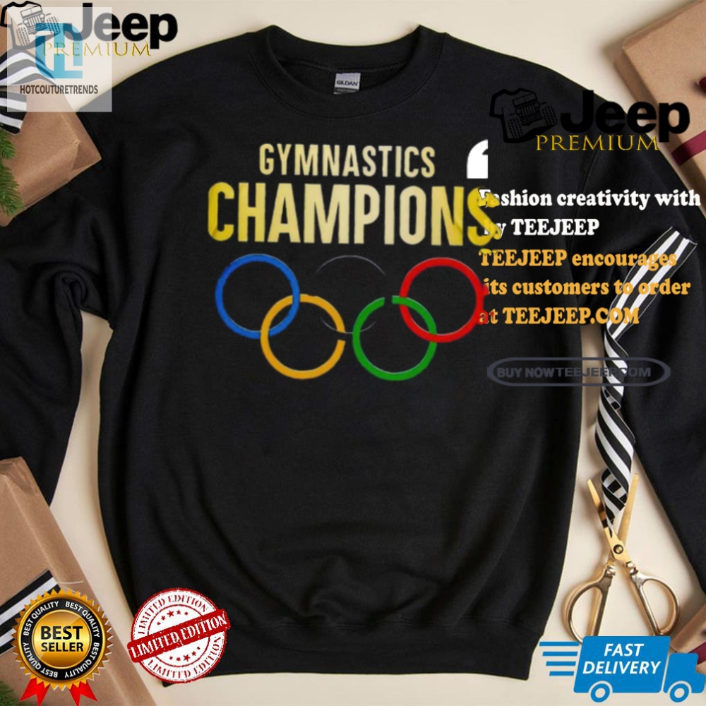 Flip  Shine Usa Womens Gym Olympics Champ Tee