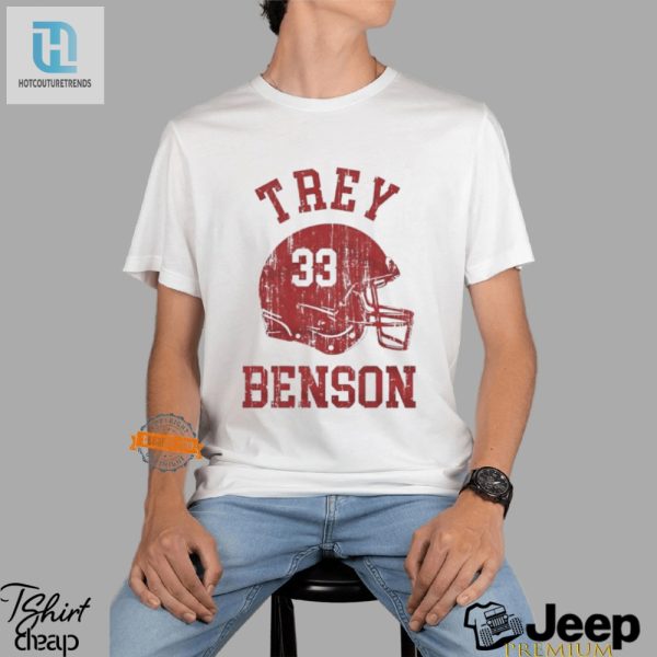 Rock The Trey Benson Arizona Helmet Tee For True Fans Only hotcouturetrends 1 3