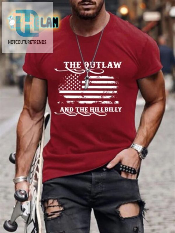 Funny Mens Outlaw Hillbilly Casual Tshirt Stand Out hotcouturetrends 1