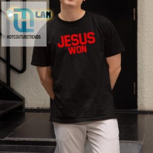 Treveyon Hendersons Jesus Won Shirt Playful Unique Attire hotcouturetrends 1 1