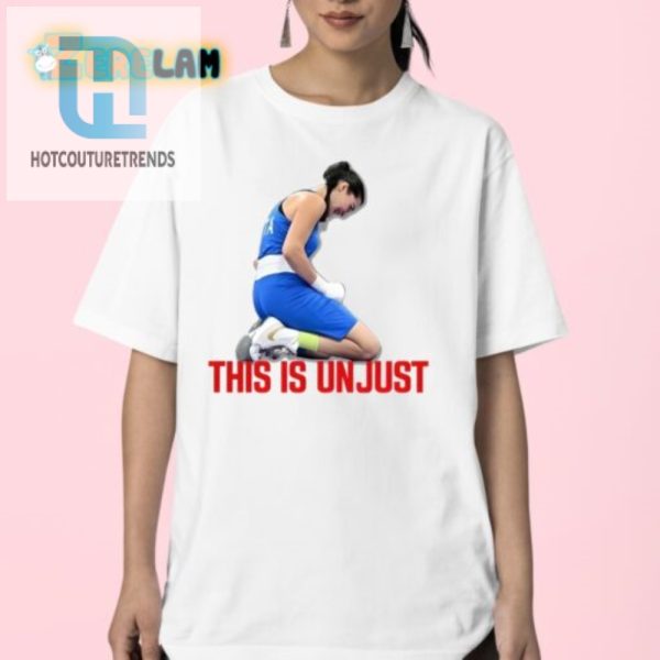 Lolworthy Angela Carini This Is Unjust Tshirt Stand Out hotcouturetrends 1