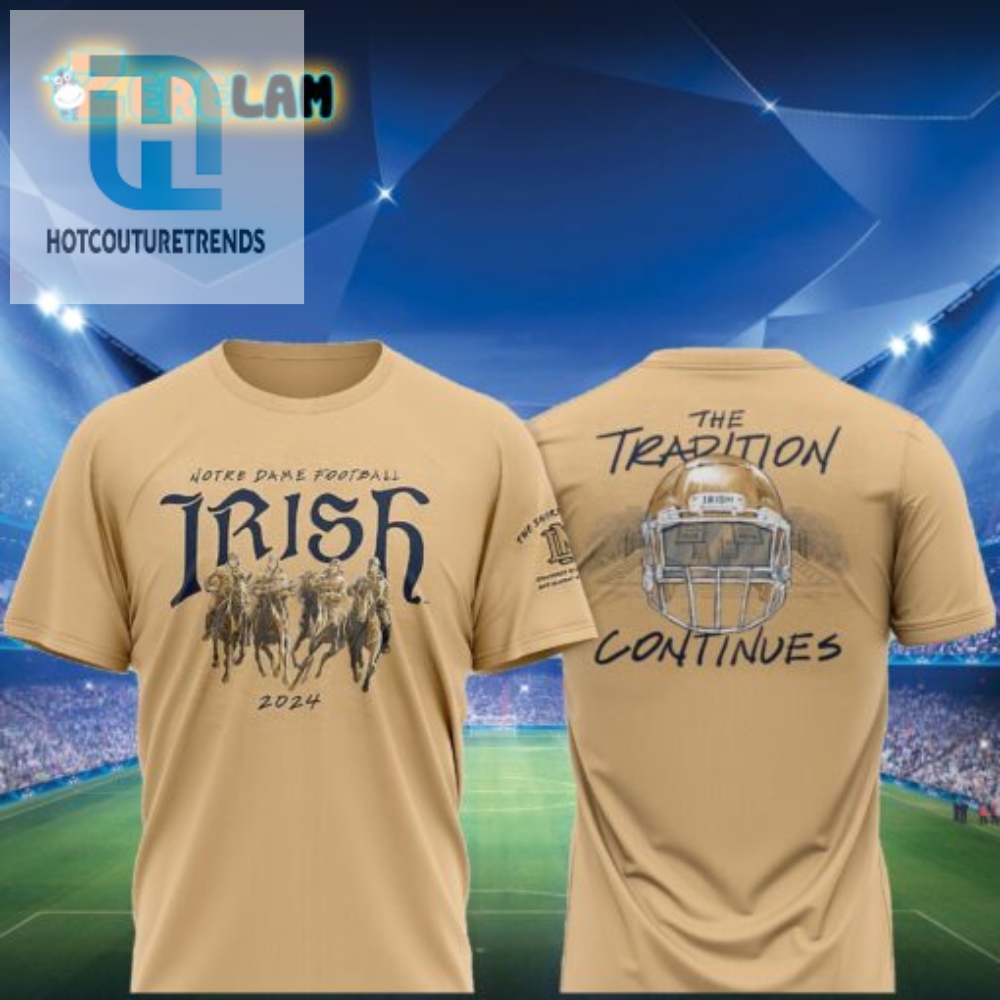 Notre Dame 2024 Shirt Irish Glory With A Comic Twist