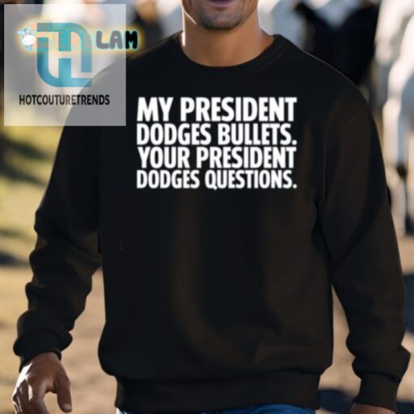 Dodge Bullets Tee Hilarious Political Satire Shirt hotcouturetrends 1 2