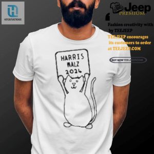 Purrfectly Political Cat Harris Walz 2024 Funny Tee hotcouturetrends 1 2