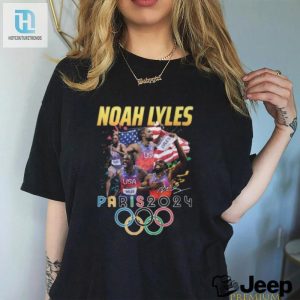 Noah Lyles Paris 2024 Tee Run Fast Laugh Hard hotcouturetrends 1 2