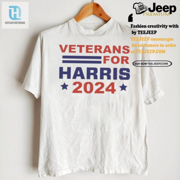 Vote Harris 2024 Funny Veteran Support Tee hotcouturetrends 1