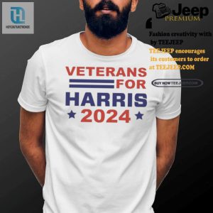 Vote Harris 2024 Funny Veteran Support Tee hotcouturetrends 1 2