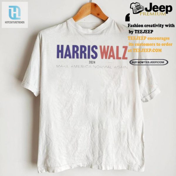 Funny Kamala Harris Tim Walz 2024 Shirt Make America Normal hotcouturetrends 1