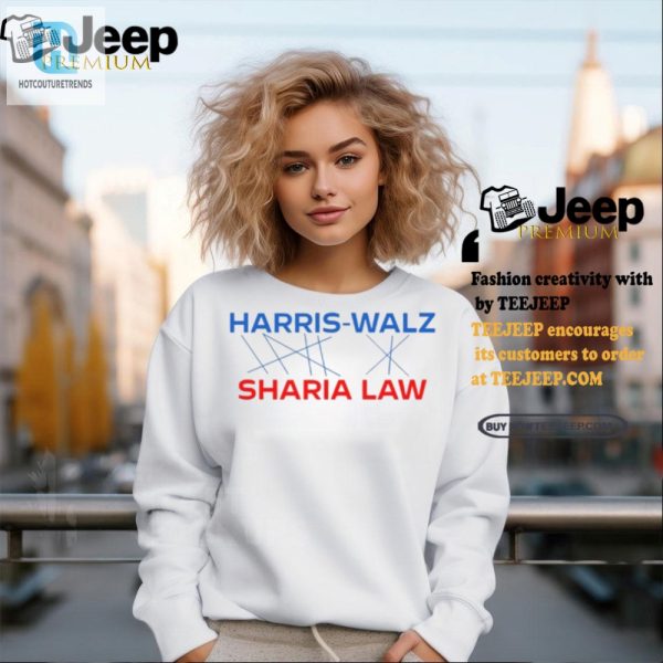 Funny Kamala Harris Tim Walz Sharia Law Tee Unique Design hotcouturetrends 1