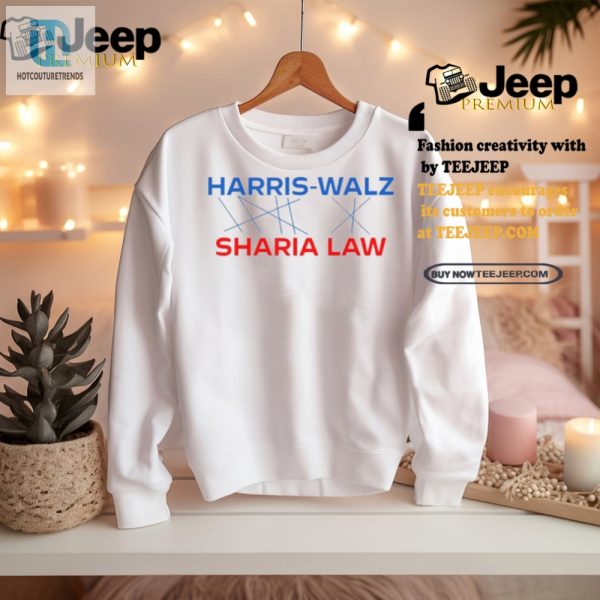 Funny Kamala Harris Tim Walz Sharia Law Tee Unique Design hotcouturetrends 1 2