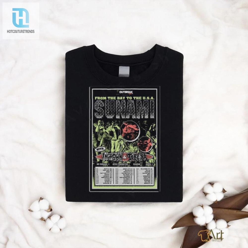 Rock Your Wardrobe Sunami 2024 Tour Poster Tee