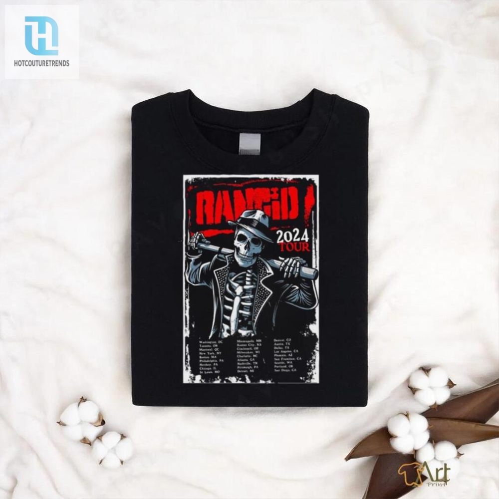 Rock  Roll In Style Official Rancid 2024 Tour Shirt