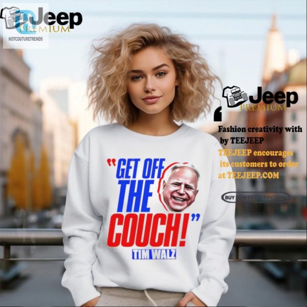 Get Off The Couch Shirt Tim Walz Jd Vance Humor Tee hotcouturetrends 1