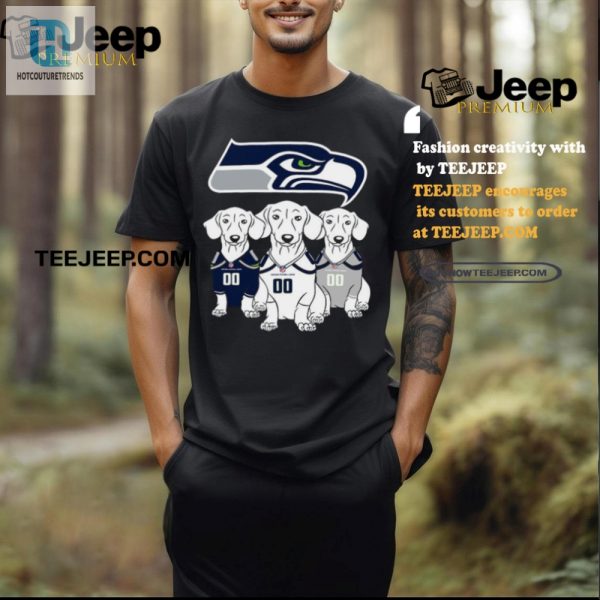 Funny Seattle Seahawks Dachshund Tshirt Unique Fan Gear hotcouturetrends 1 1