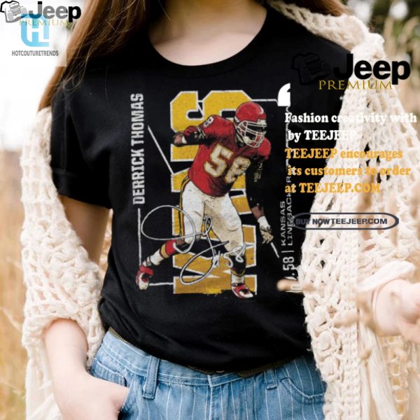 Get Sacked In Style Derrick Thomas Throwback Tee hotcouturetrends 1 1