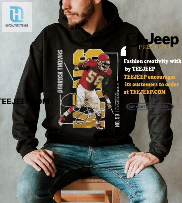 Get Sacked In Style Derrick Thomas Throwback Tee hotcouturetrends 1 3