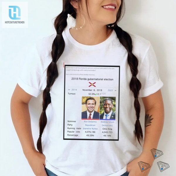 Desantis Vs. Meth Addict Shirt Hilarious Political Satire hotcouturetrends 1