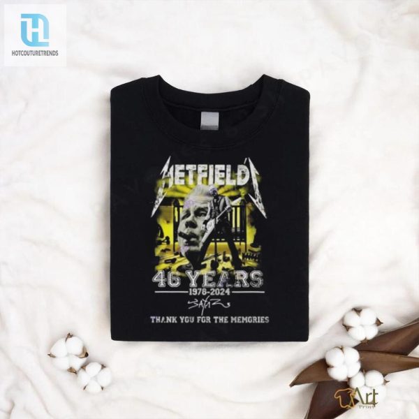 Hetfield Metallica Shirt 46 Years Of Rock Laughs hotcouturetrends 1 2