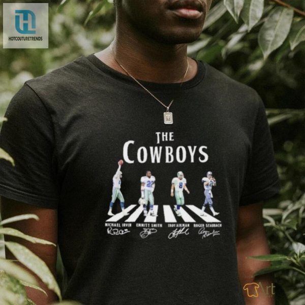 Score Big Laughs Cowboys Abbey Road Legends Tee hotcouturetrends 1