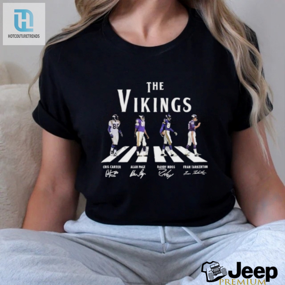 Get Your Laughs Vikings Legends Abbey Road Signature Tee