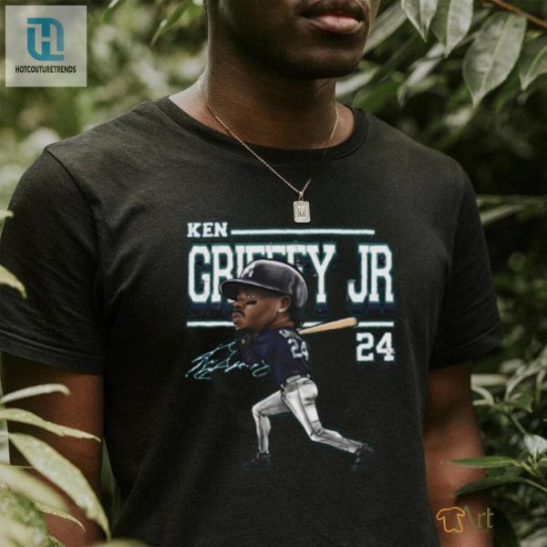 Ken Griffey Jr. Cartoon Tee Seattles Witty Wearable Art hotcouturetrends 1