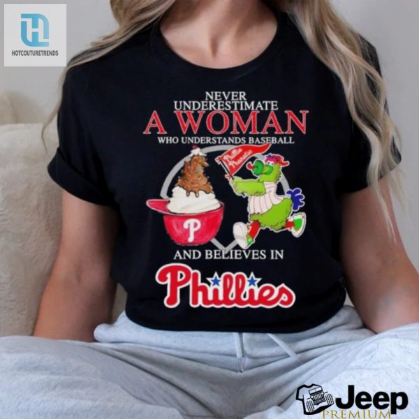 Funny Phillies Fan Woman Tee Mascot Believers Delight hotcouturetrends 1 1