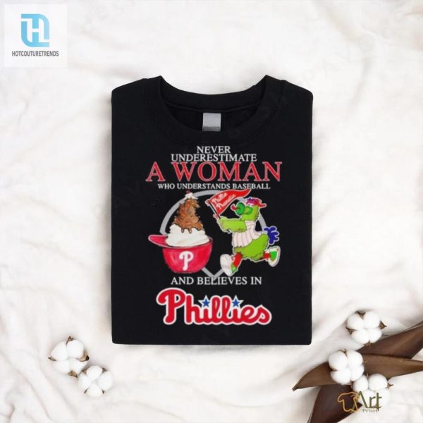 Funny Phillies Fan Woman Tee Mascot Believers Delight hotcouturetrends 1 2