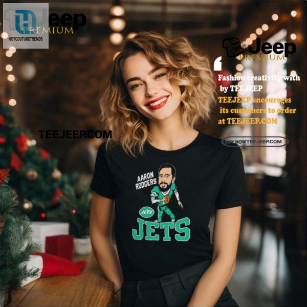 Funny Aaron Rodgers Jets Caricature Shirt Unique Fan Gear hotcouturetrends 1 2