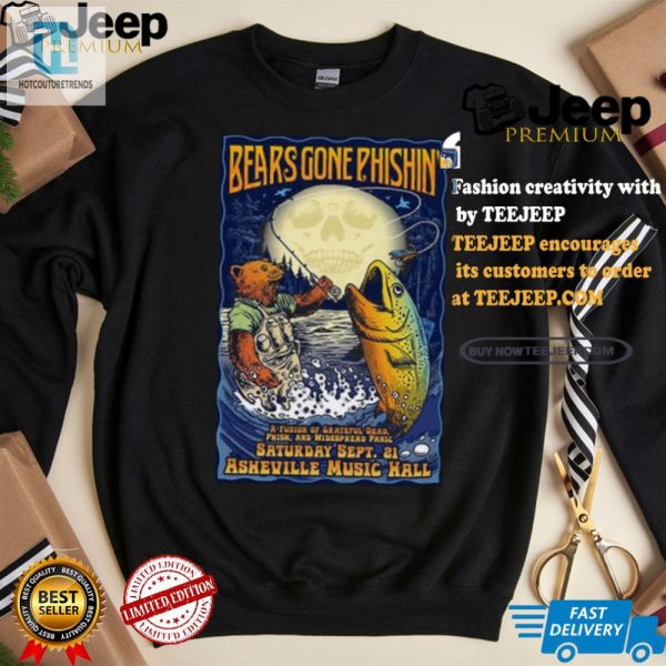 Get Beary Funny Phishin Asheville 2024 Poster Shirt hotcouturetrends 1 2