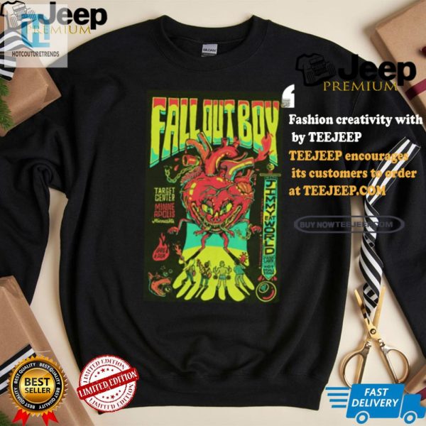 Snag Your Epic Fall Out Boy Aug 6 Concert Poster Tee Today hotcouturetrends 1 2