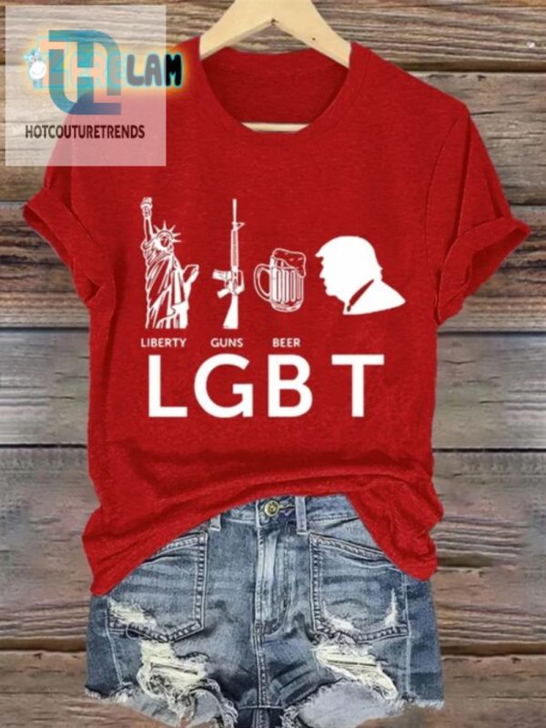 Bold Hilarious Liberty Guns Beer Lgbt Tshirt Get Yours hotcouturetrends 1