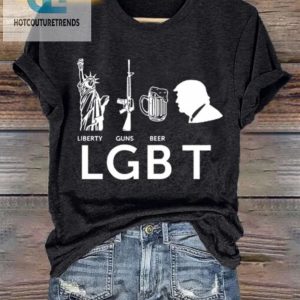 Bold Hilarious Liberty Guns Beer Lgbt Tshirt Get Yours hotcouturetrends 1 1