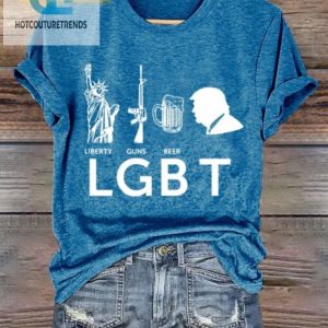 Bold Hilarious Liberty Guns Beer Lgbt Tshirt Get Yours hotcouturetrends 1 2