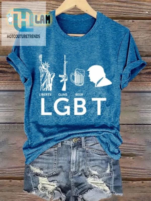 Bold Hilarious Liberty Guns Beer Lgbt Tshirt Get Yours hotcouturetrends 1 2