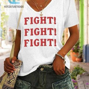 Lolworthy Womens Fight Vneck Shirt Standout Style hotcouturetrends 1 2