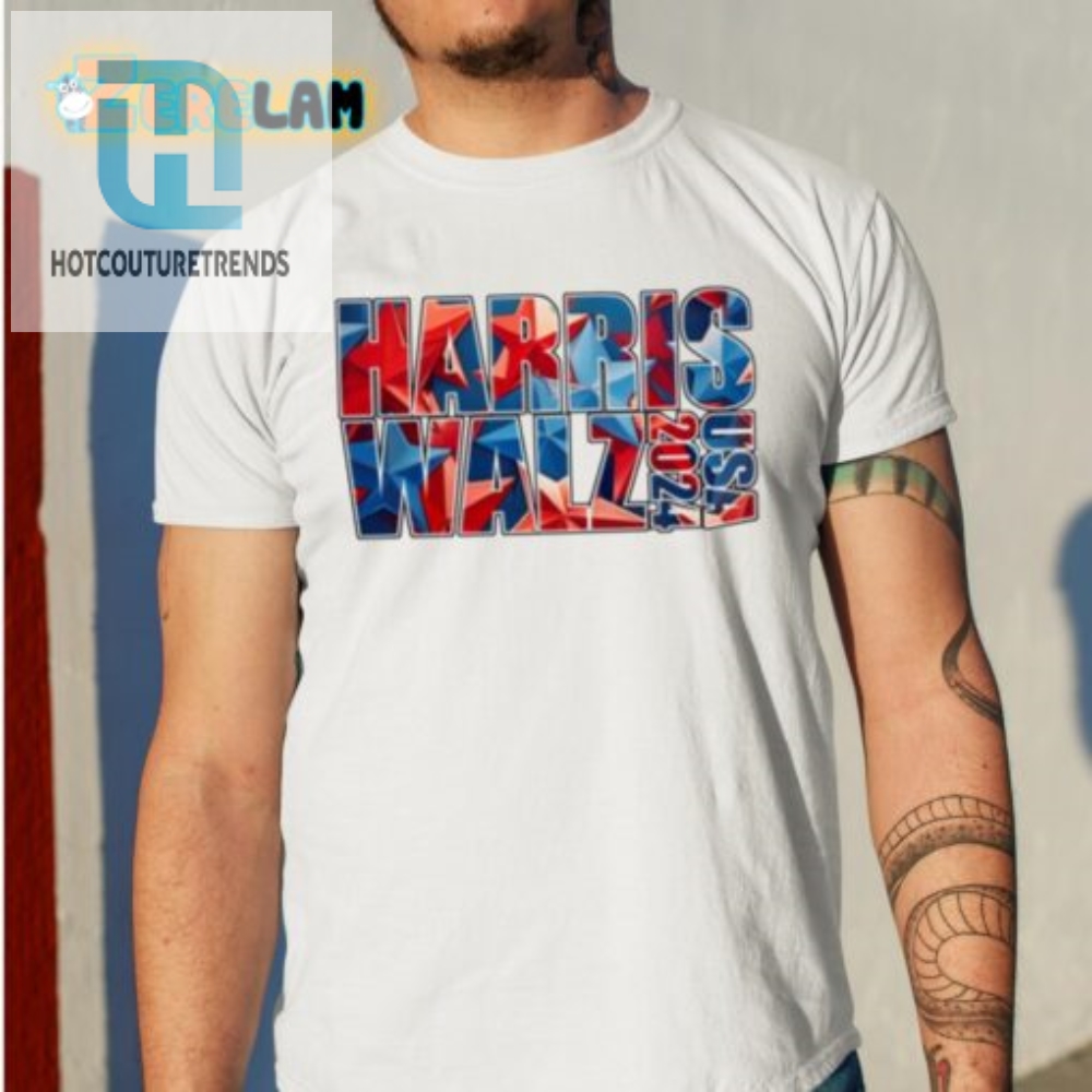 Vote In Style Harris Walz 2024 Usa Shirt  Hilarious  Unique