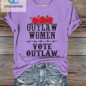 Rock The Vote In Style Womens Outlaw Shirt With Attitude hotcouturetrends 1 2