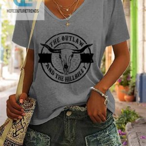 Funny Womens Bull Skull Vneck Tshirt Stand Out Style hotcouturetrends 1 1