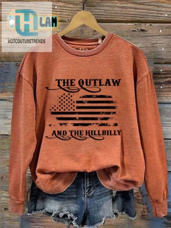 Outlaw Hillbilly Womens Funny Crew Neck Sweatshirt hotcouturetrends 1 2