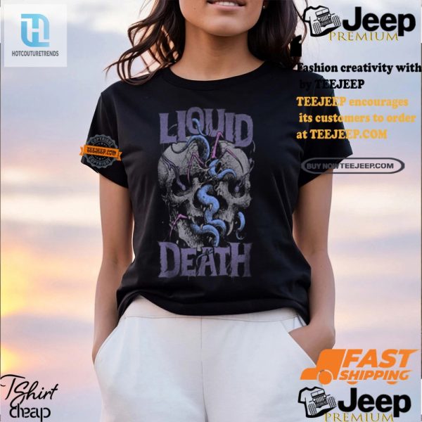 Skull Splitter Liquid Death Shirt Wear Laugh Conquer hotcouturetrends 1