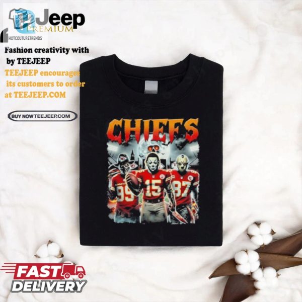 Spooky Chiefs Halloween Shirt Myers Voorhees Krueger hotcouturetrends 1