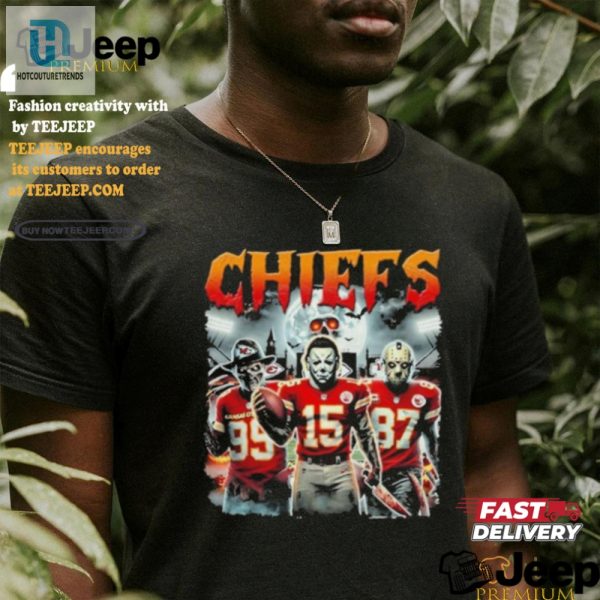 Spooky Chiefs Halloween Shirt Myers Voorhees Krueger hotcouturetrends 1 2