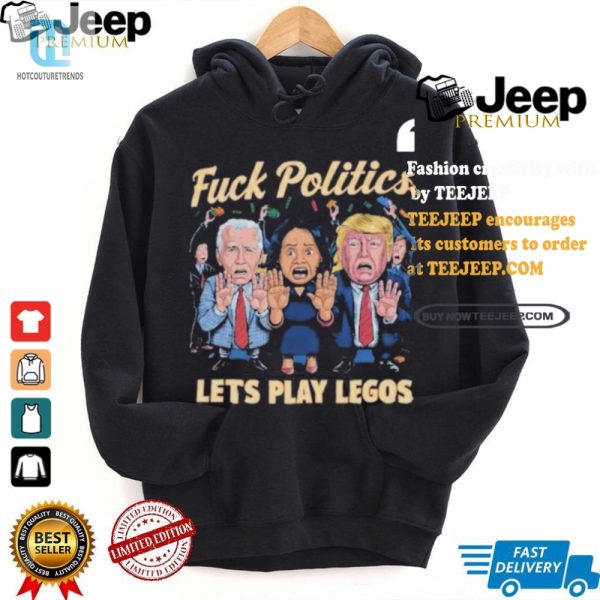 Fck Politics Lets Play Legos Funny Maga Polo Shirt hotcouturetrends 1 1